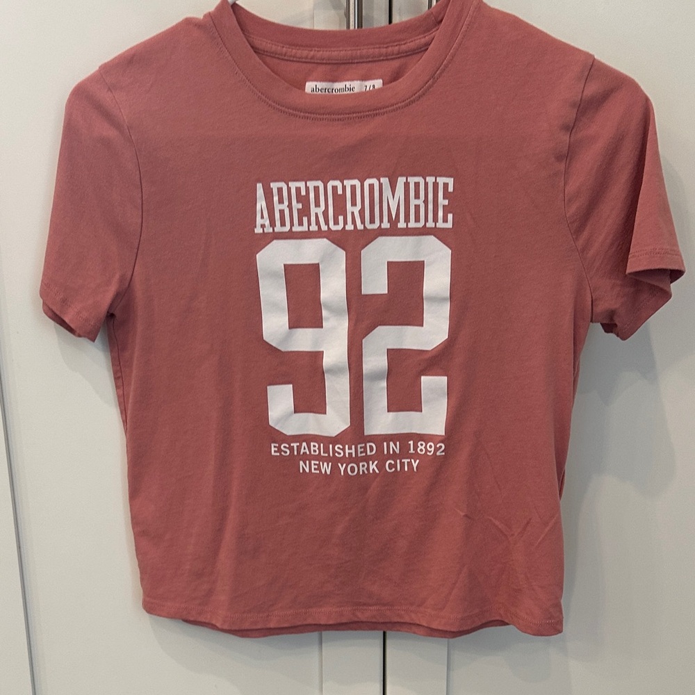 Abercrombie Kids Rust Red Graphic Tee
